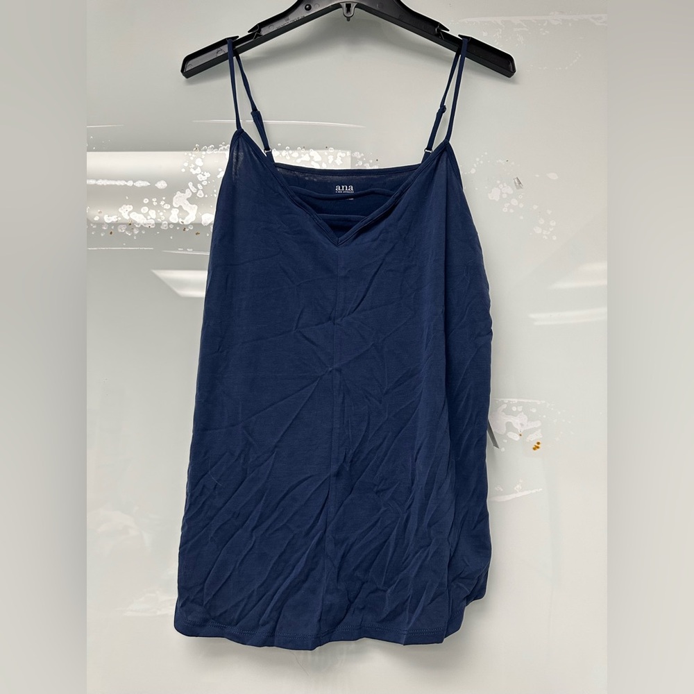 A.n.a. Womens Spaghetti Strap Cami Top in American Navy New With Tags Size Large